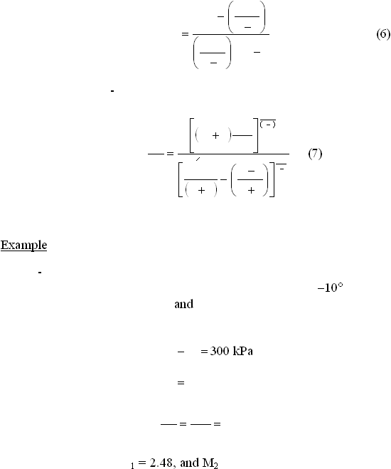  12    (6) -    (7)  Example -10 and     300 kPa         1 = 2.48, and M2      